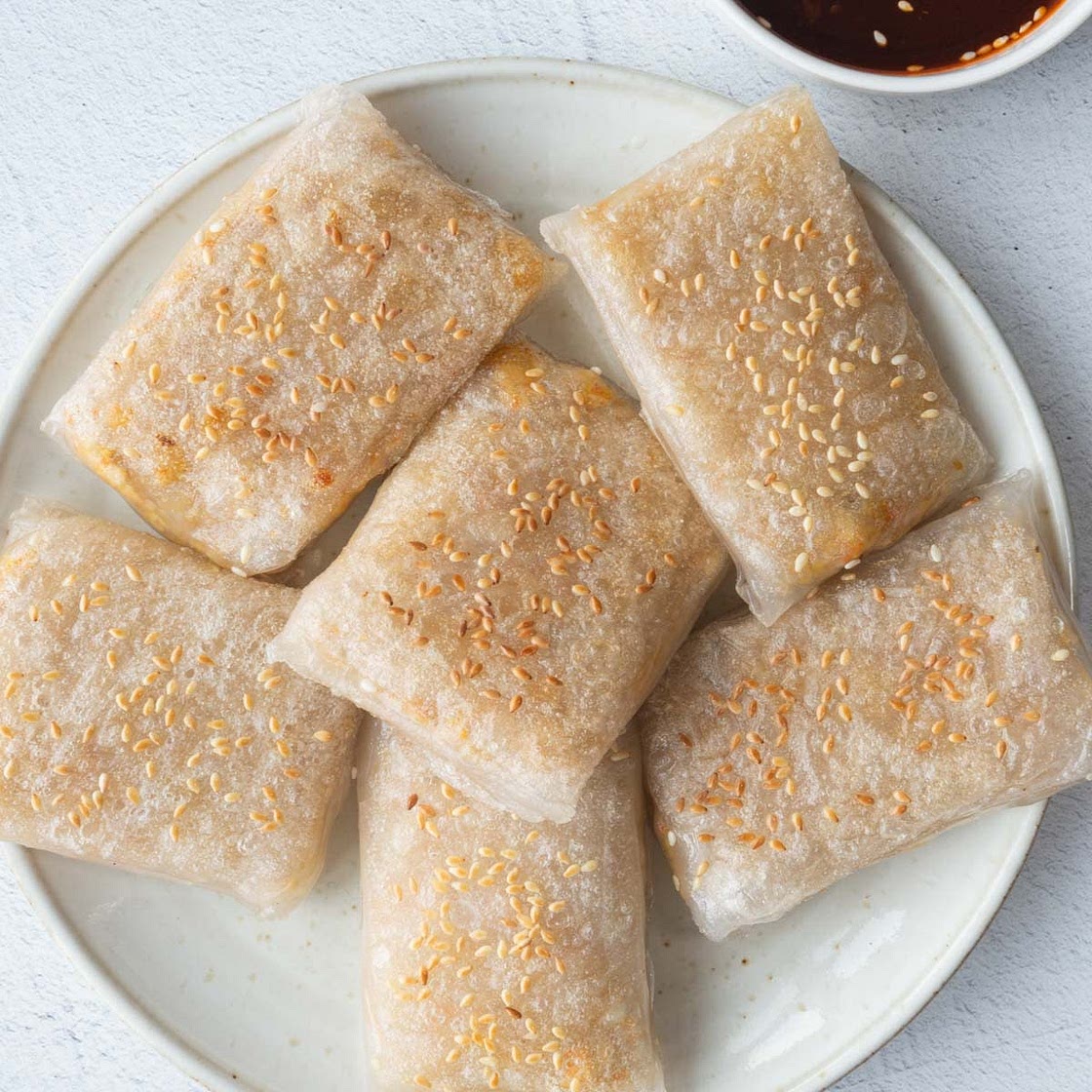Vegan Dumplings with Rice Paper