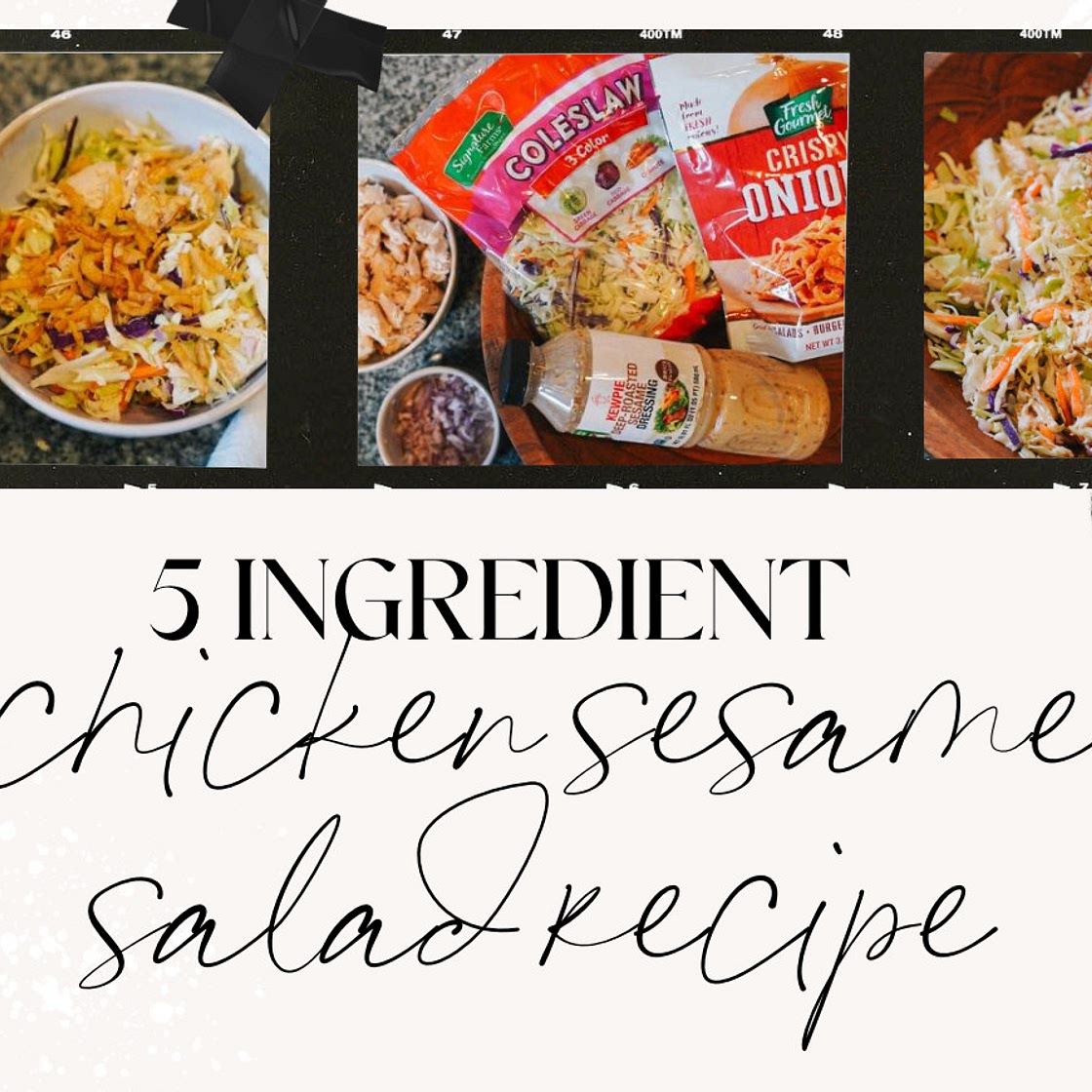 Easy 5 Ingredient Toasted Sesame Salad Recipe Hack