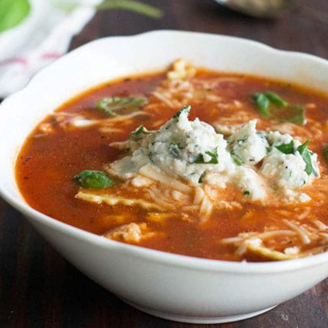 15-Minute Lasagna Soup