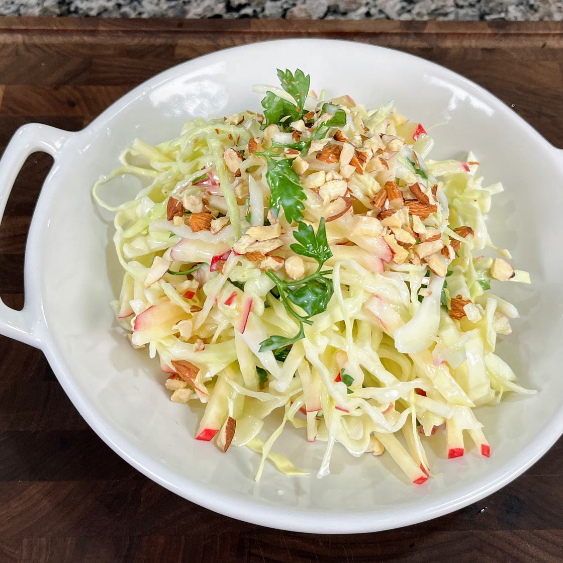 The Easiest And Healthiest Cabbage Apple Salad!