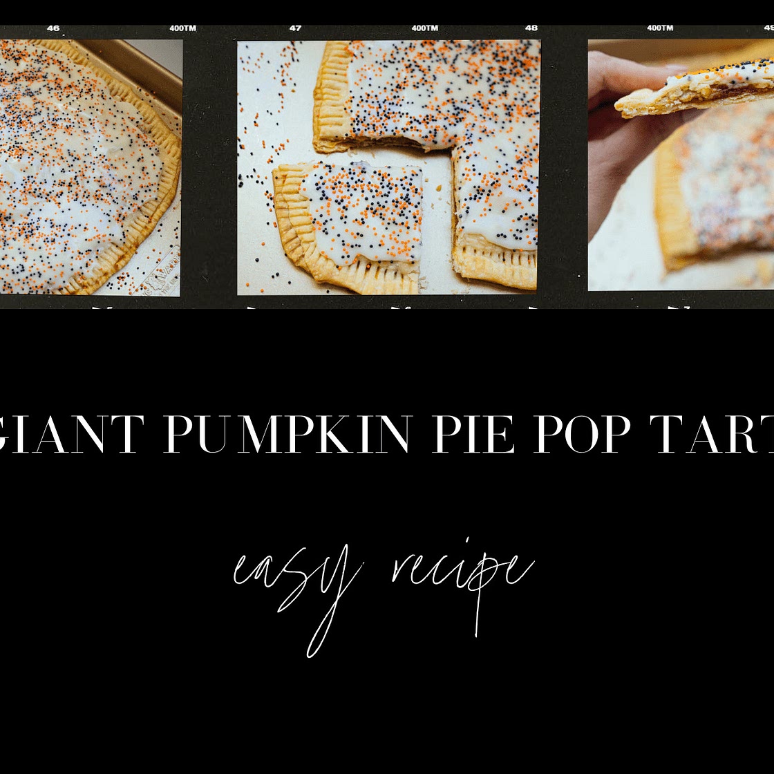 GIANT PUMPKIN PIE POP TART