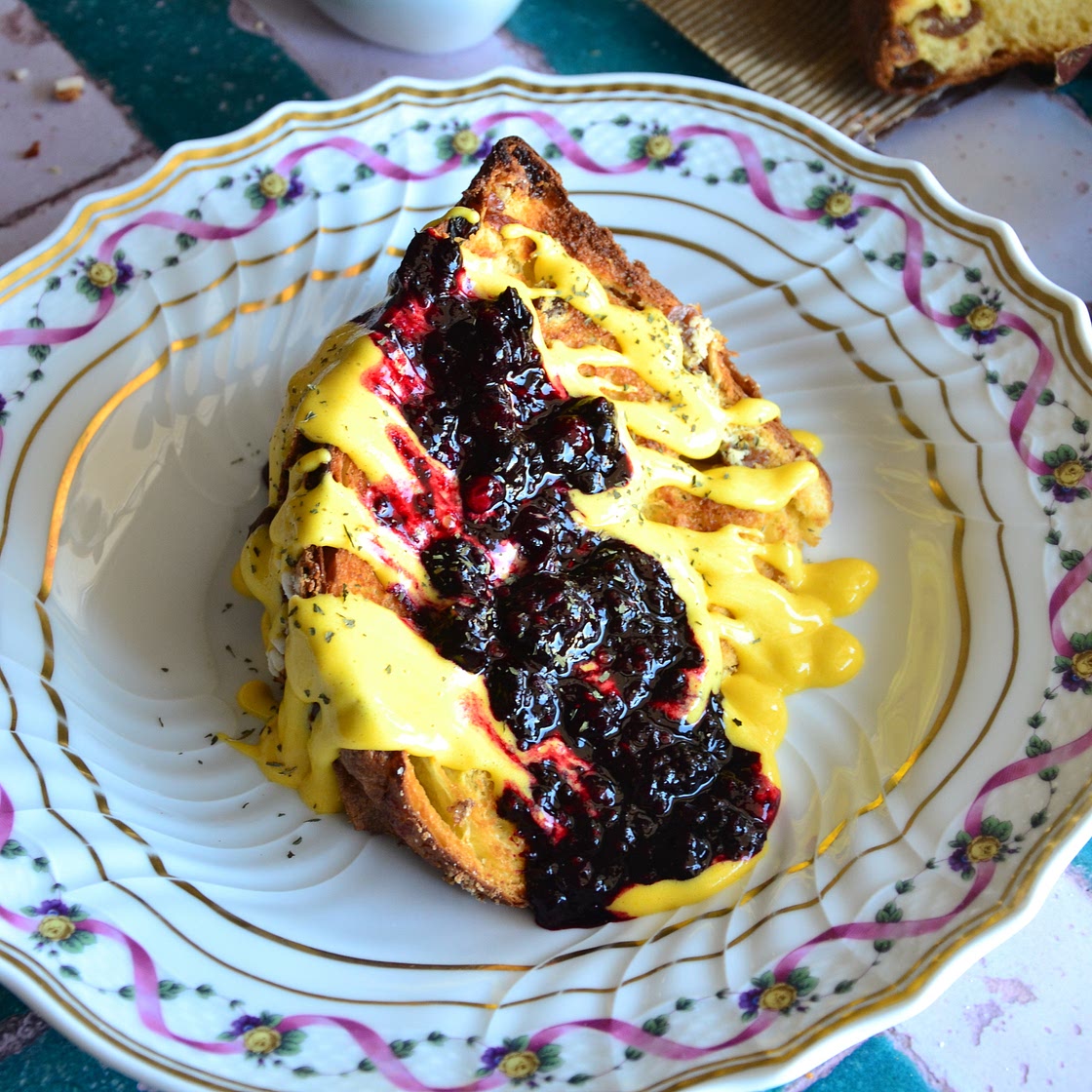 ITALIANO - Pannettone al forno con Zabaione