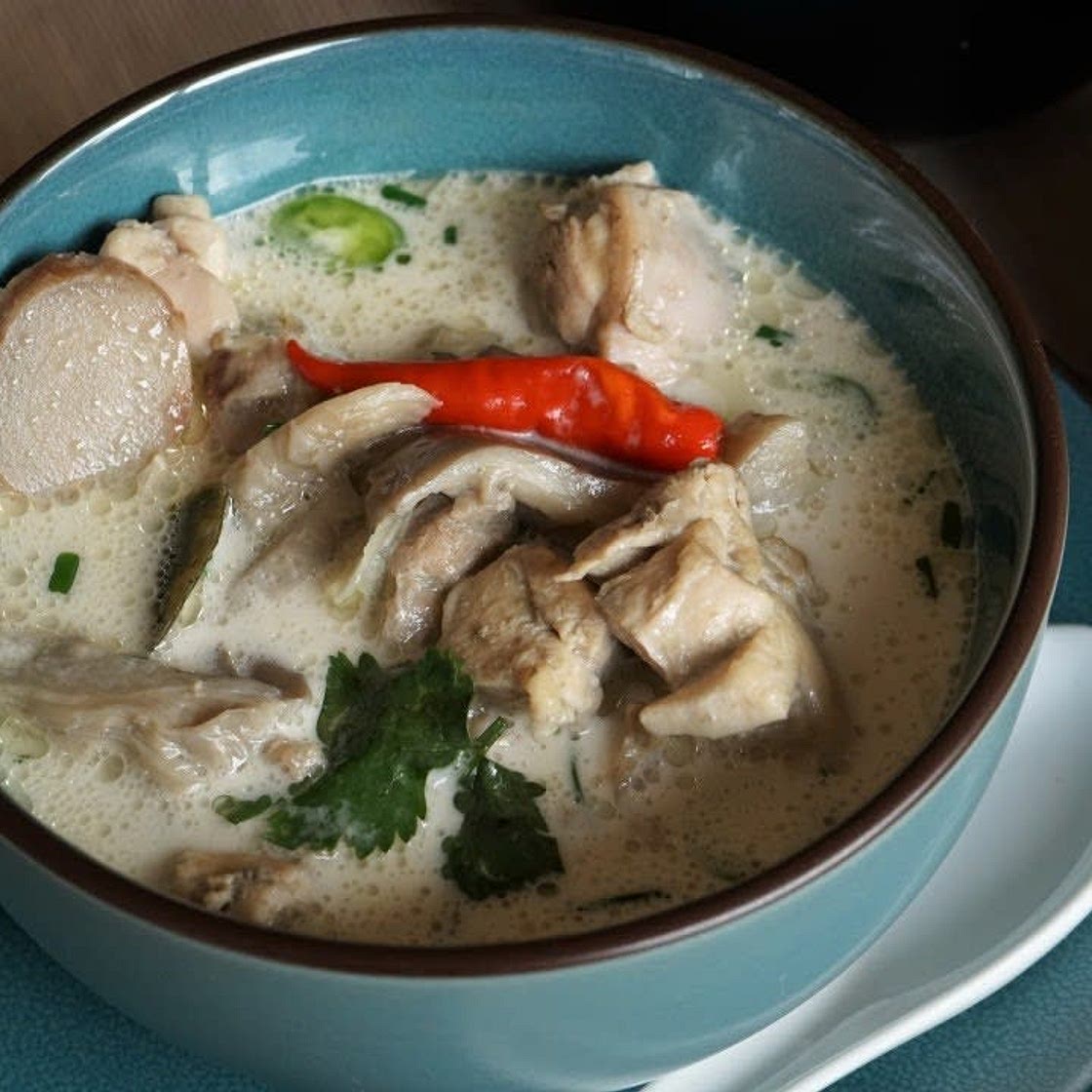 Soupe de poulet au lait de coco