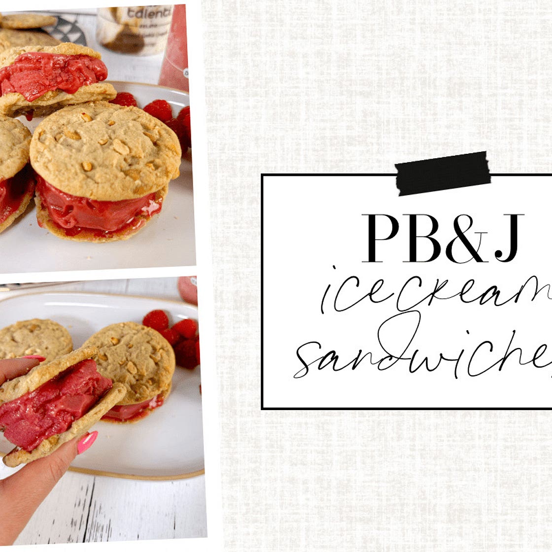 Learn to Make My Gourmet PB&J Ice Cream Sandwiches