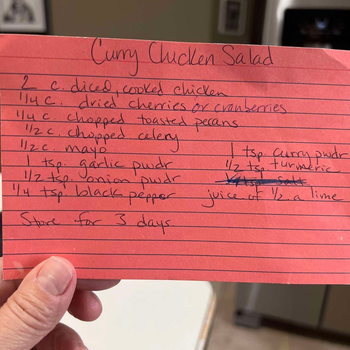Curry Chicken Salad