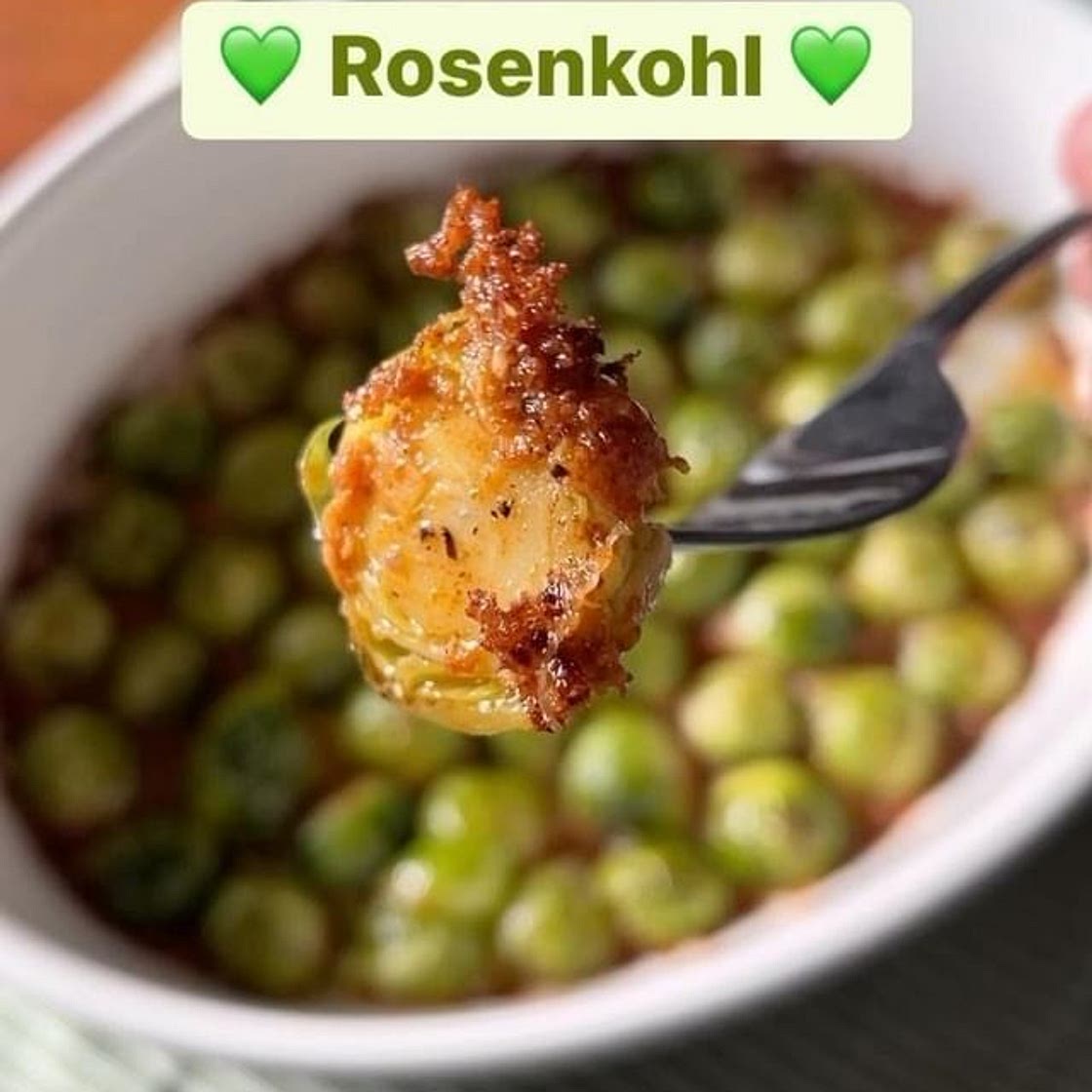 Rosenkohl mit Parmesankruste 