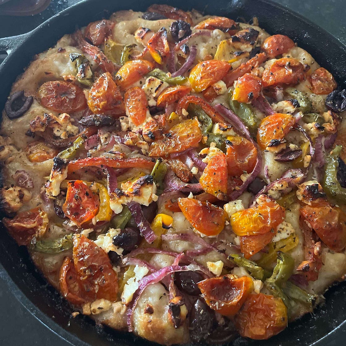 French Onion Stuffed Focaccia