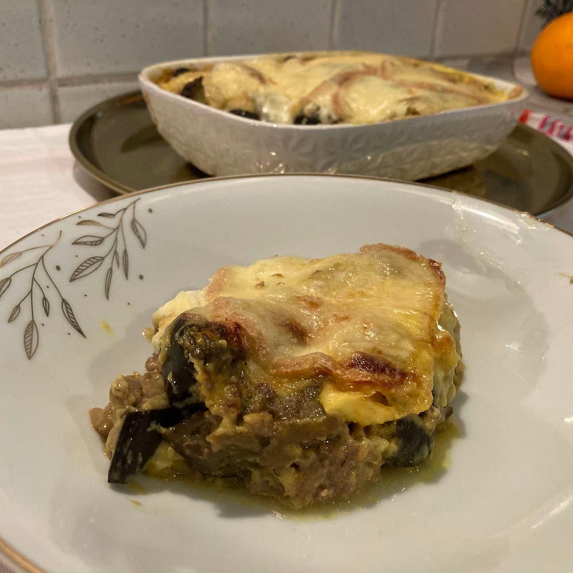 Moussaka raclette au curcuma 