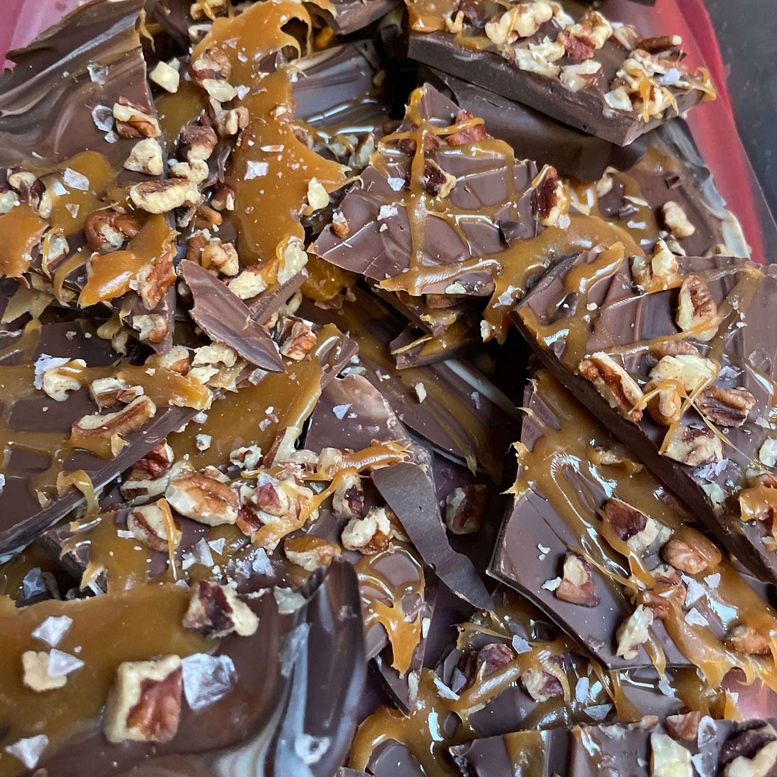 Salted Caramel Chocolate Bark