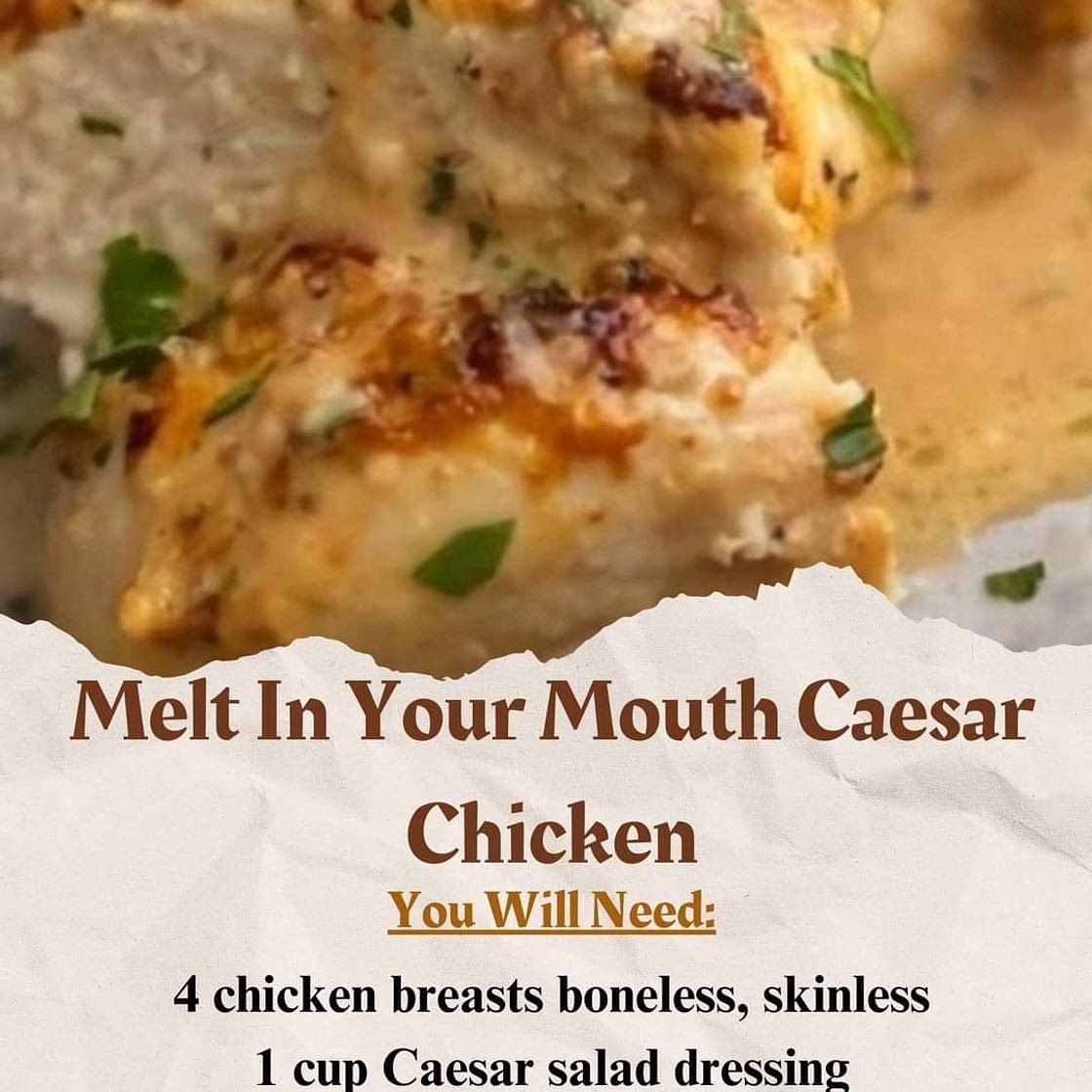 Caesar Chicken Bake