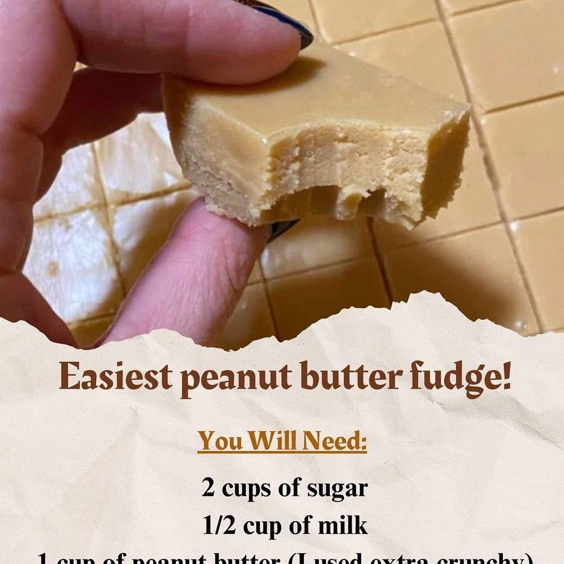 Easiest Peanut Butter Fudge