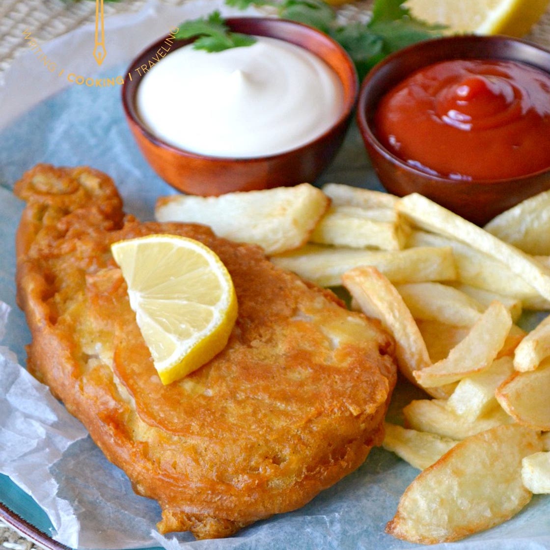 Beer Battered Fish and Chips / Žuvis alaus tešloje su keptomis b