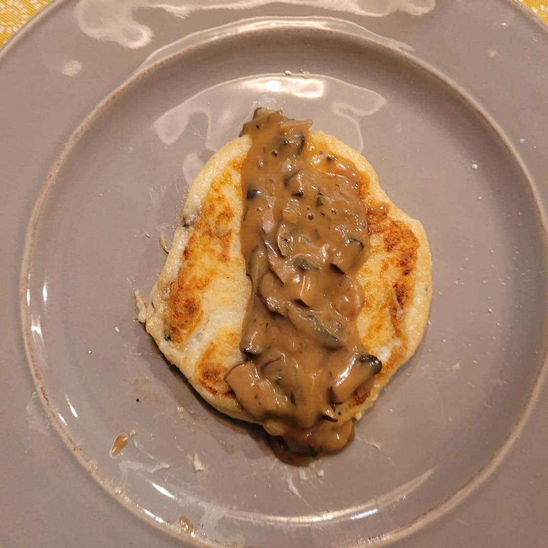 Mushroom Stuffed Potato Pancakes