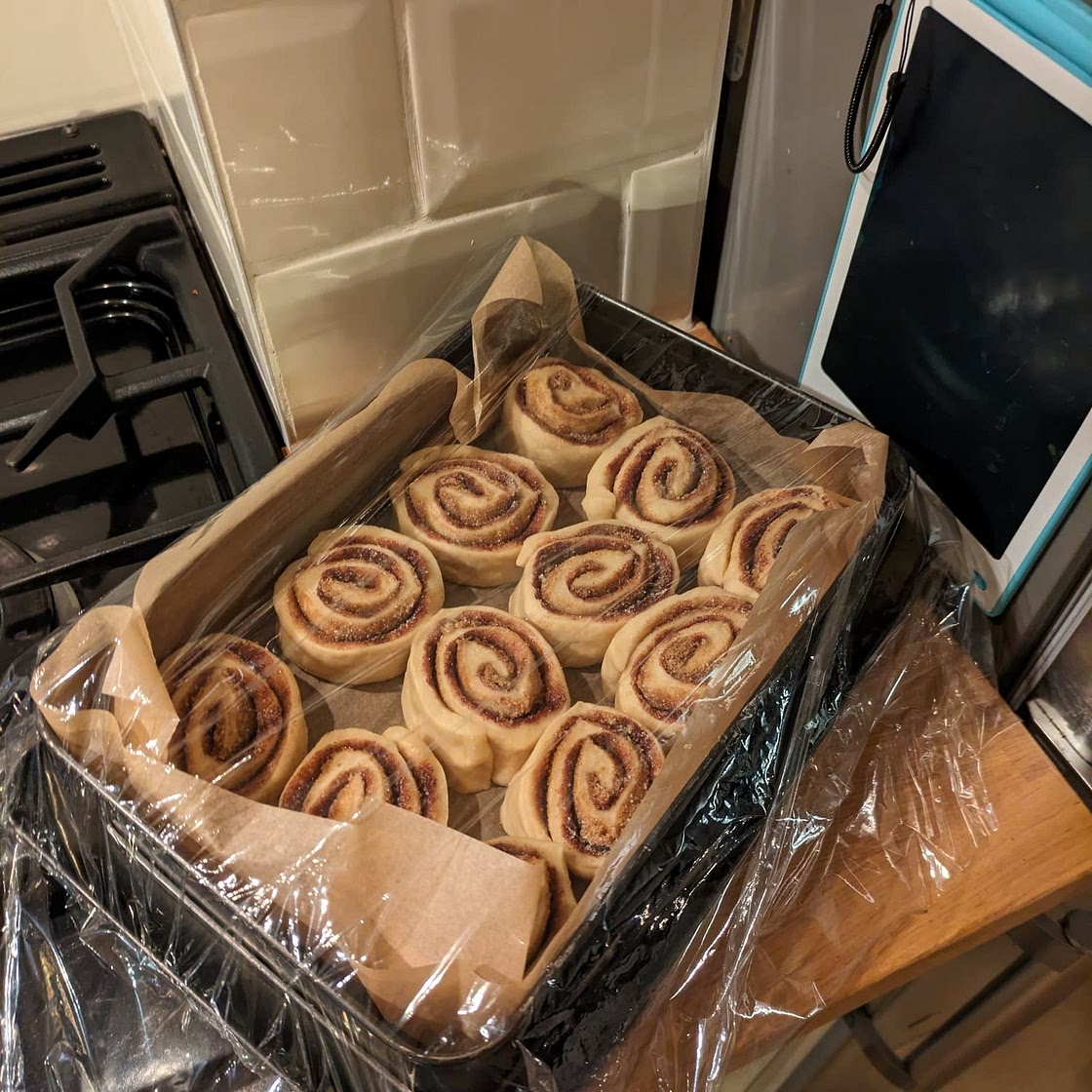 Adjusted cinnamon rolls