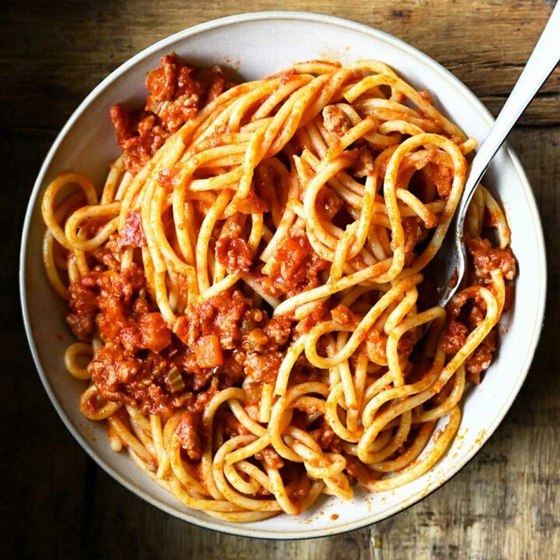 The Best Spicy Spaghetti Bolognese