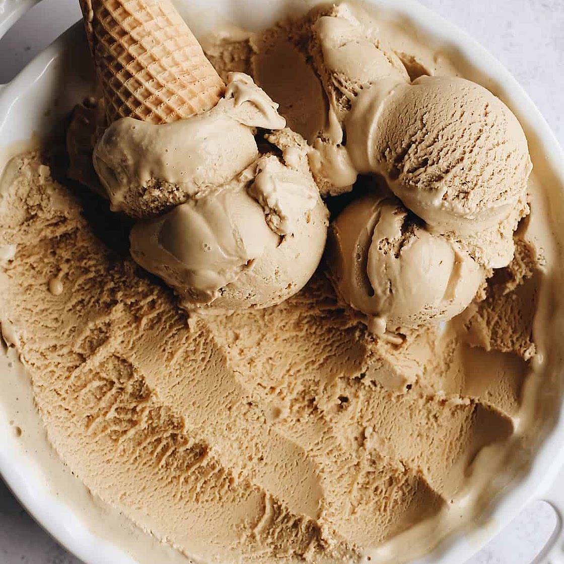 Ice cream coffee flavor