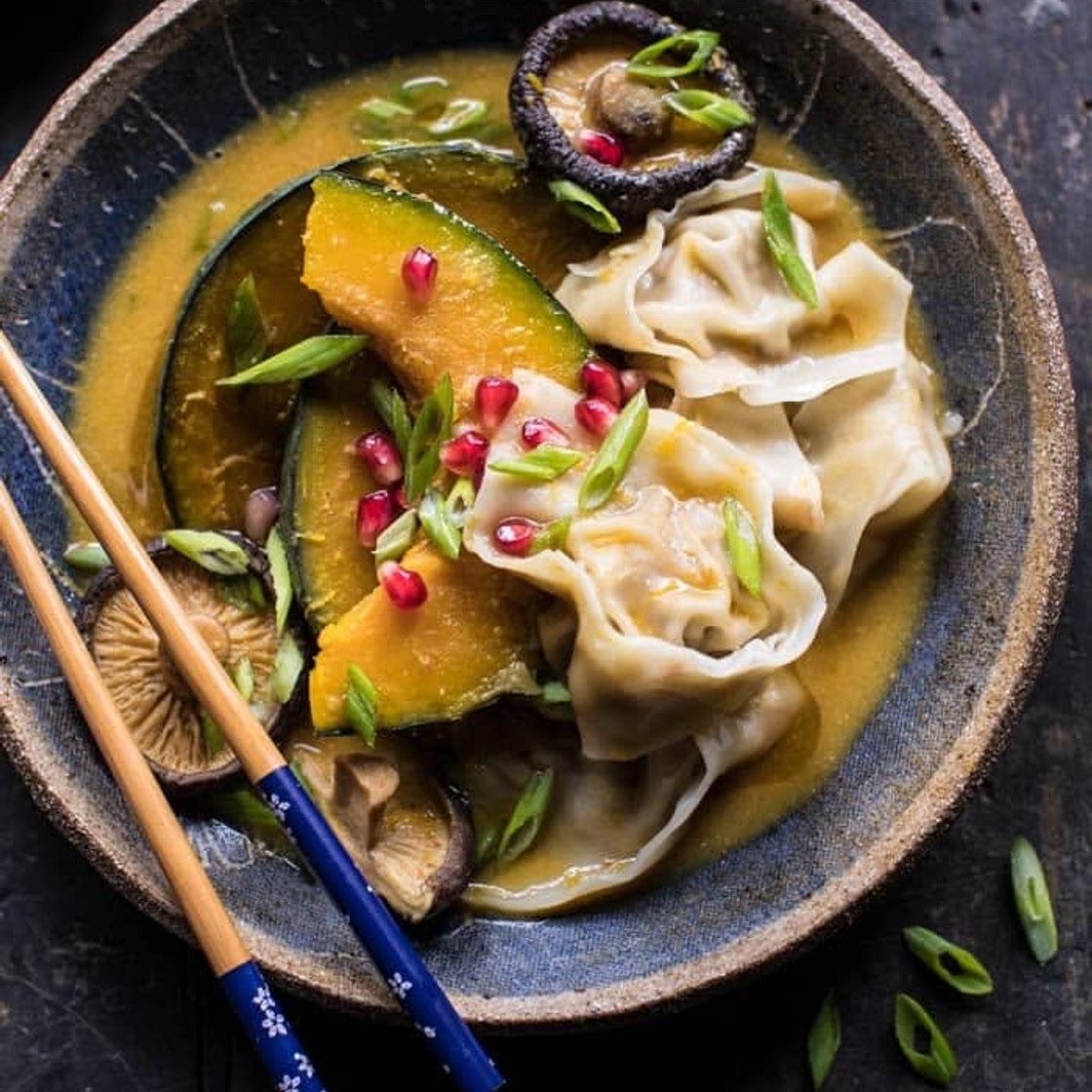 Miso Squash Dumplings 