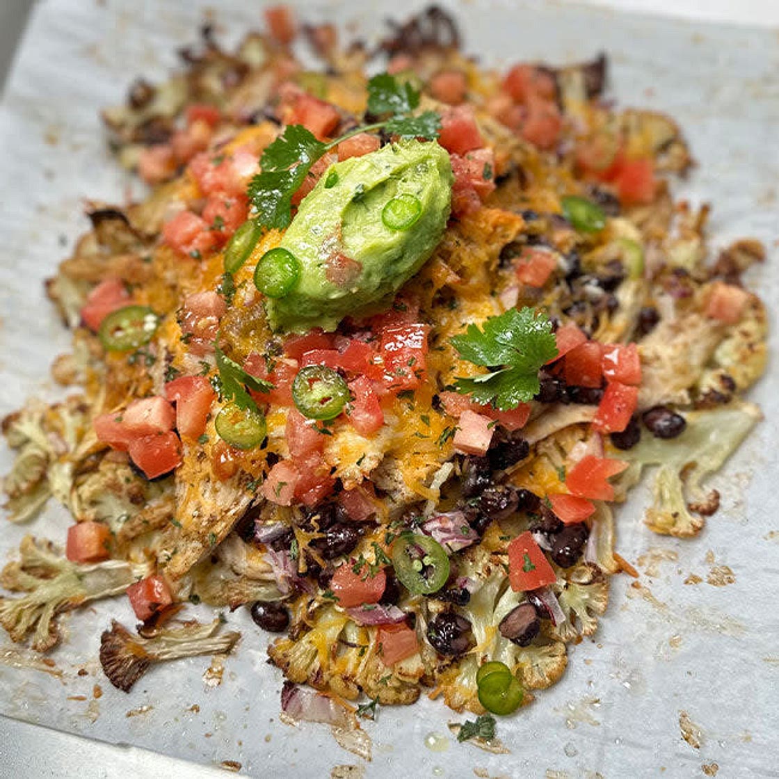 Roasted Cauliflower Nachos