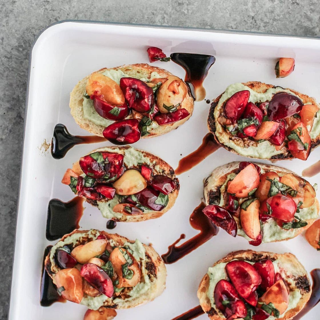 Dairy-Free Cherry Bruschetta