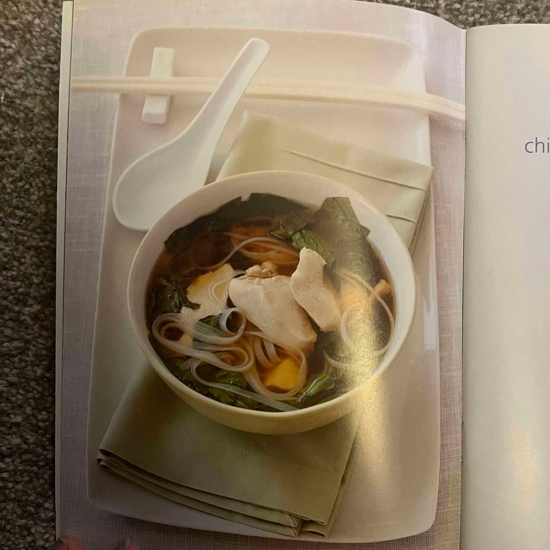 chicken soup with choy sum