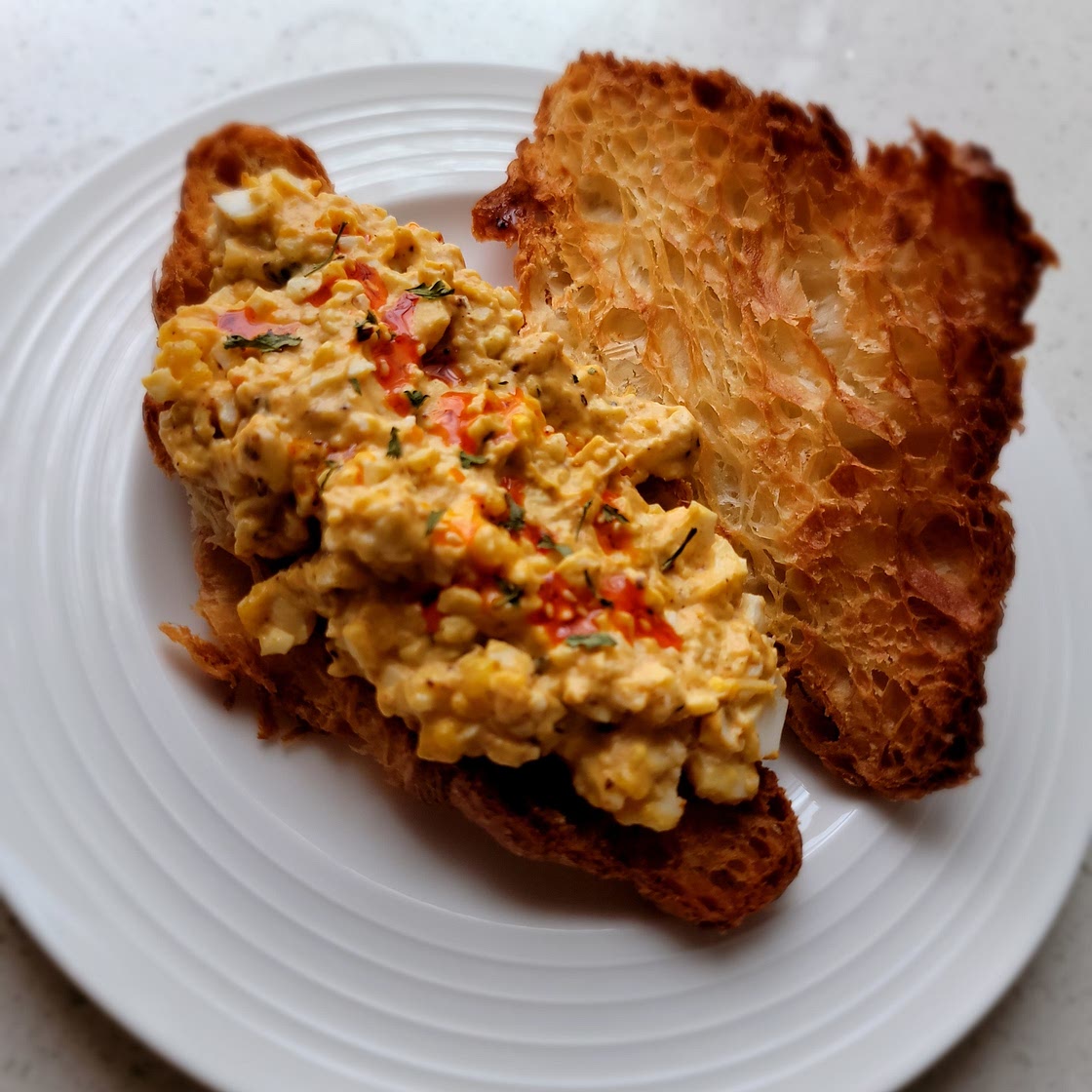 Szechuan Egg Salad Croissant