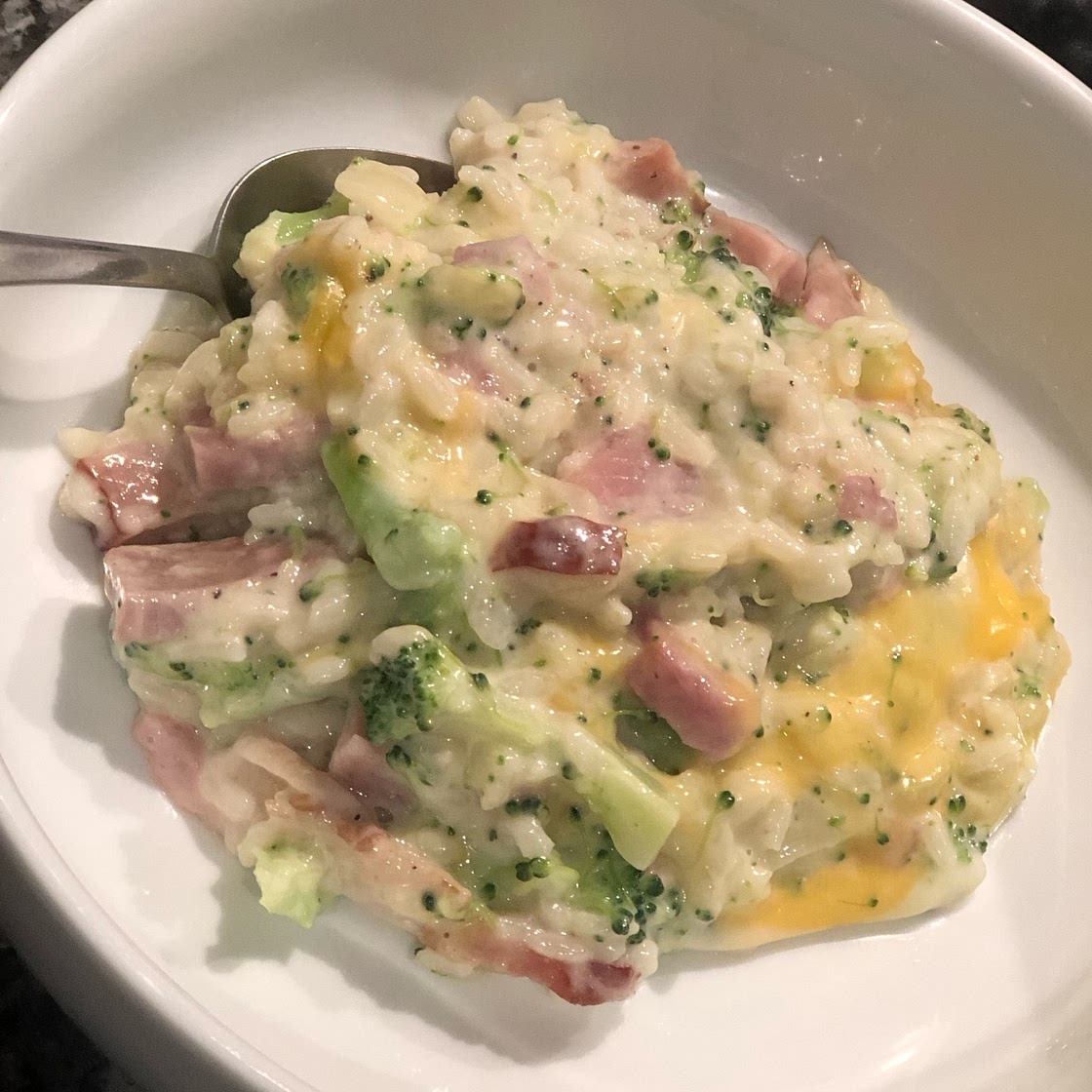 Ham Casserole with Broccoli and Rice