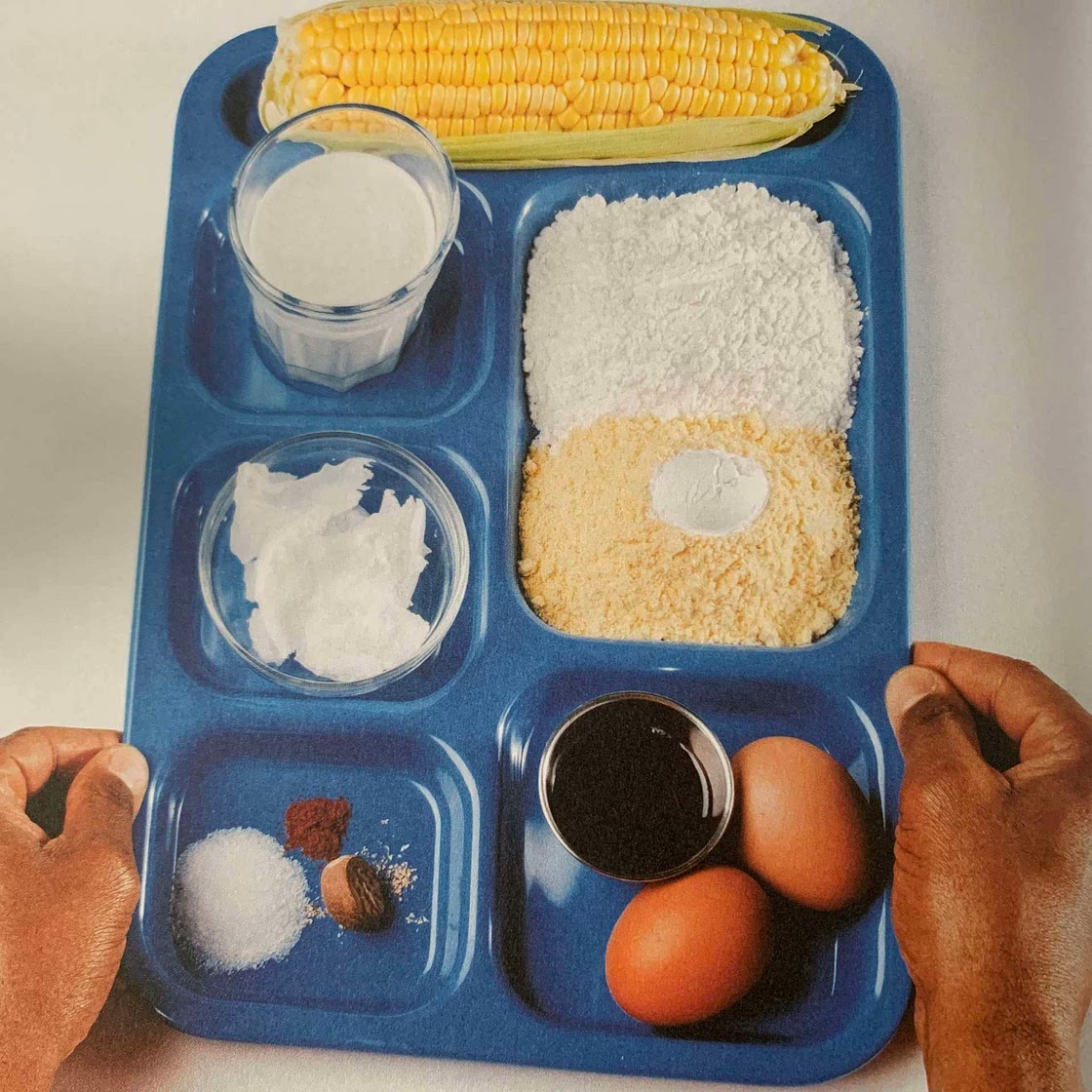 PUDDING WITH CORN BREAD AND COCONUT by Nyesha Joyce Arrington
