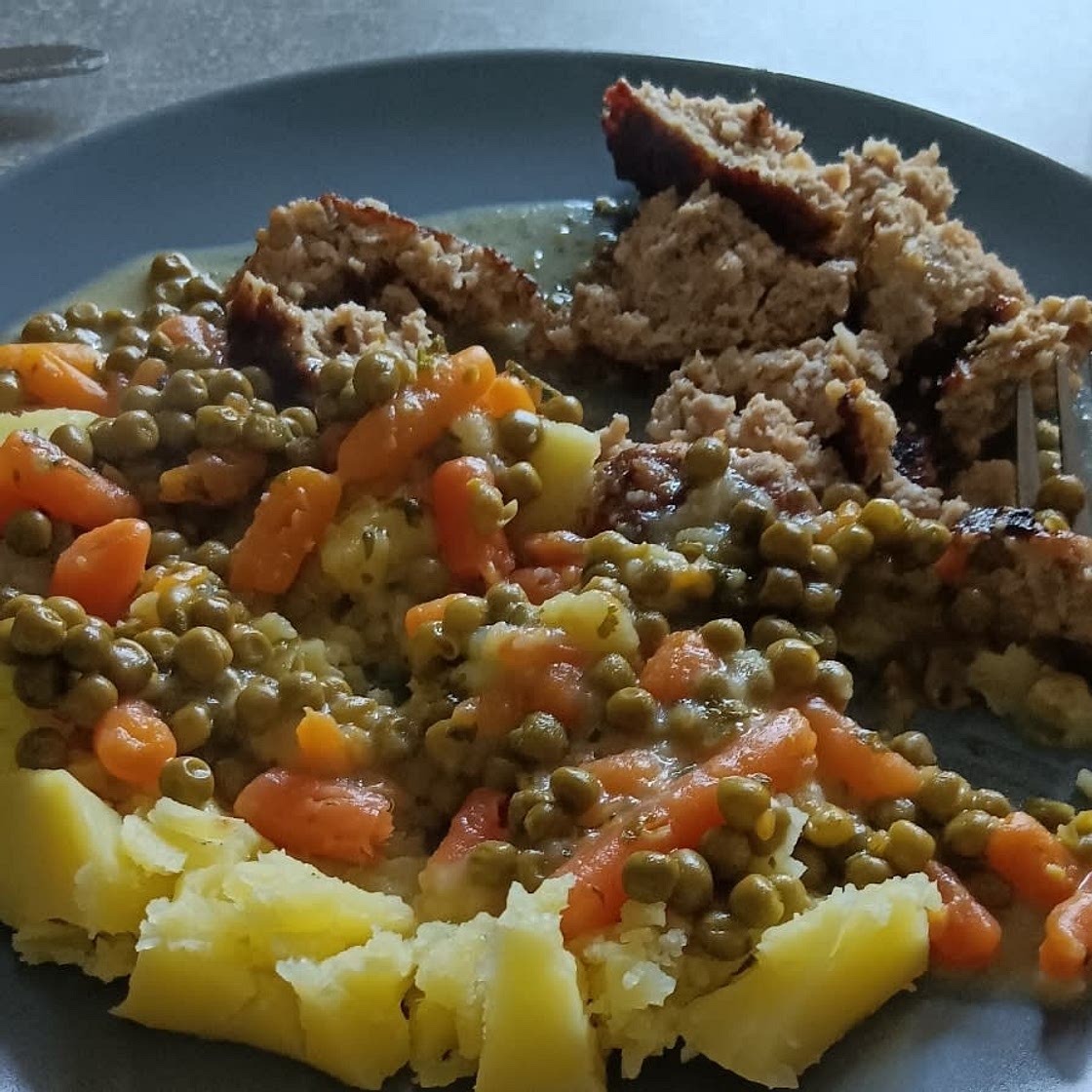 Klöpschen Kartoffel Erbsen/Möhren