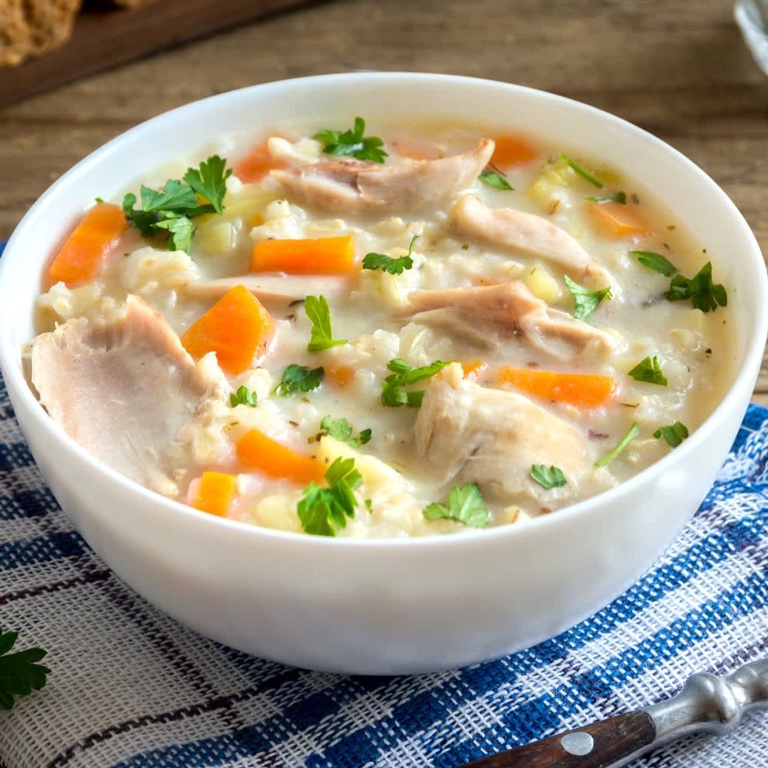 Dave's 30 Minute Cream of Chicken and Rice Soup