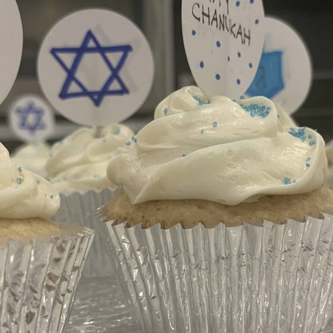 Chanukah Surprise Cupcakes