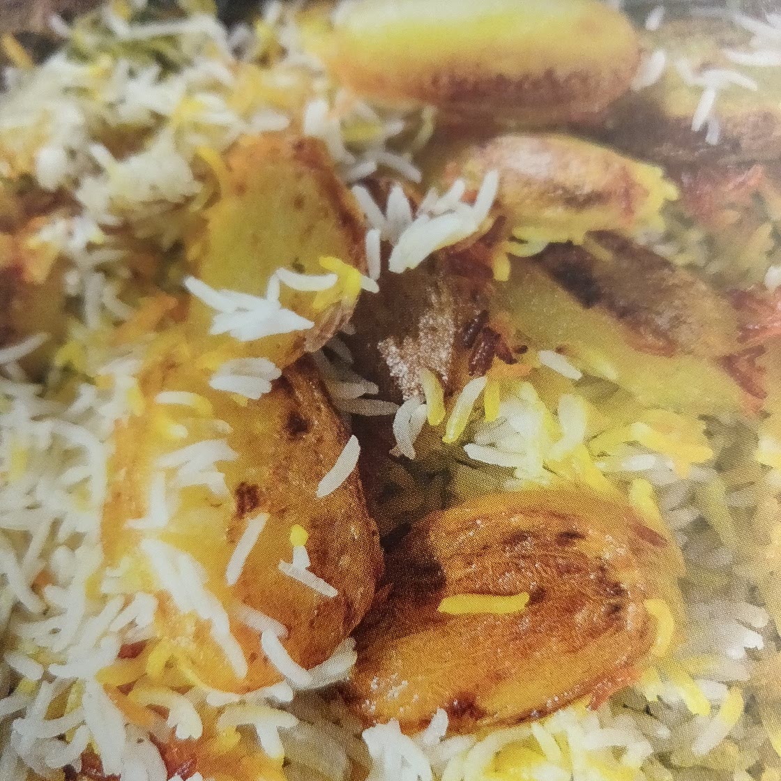 Persian crispy saffron rice (with potato)