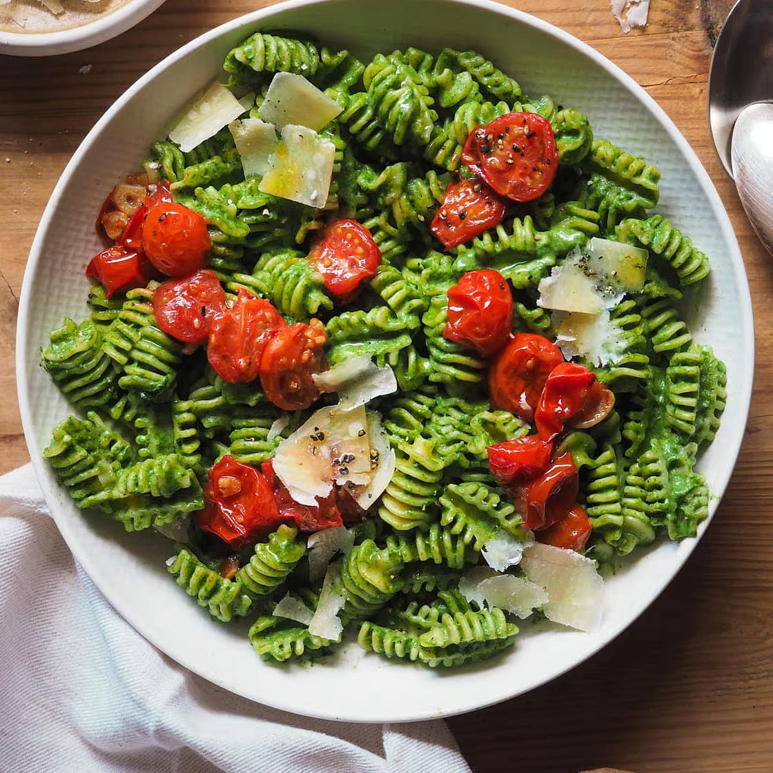 Spinach and ricotta pasta