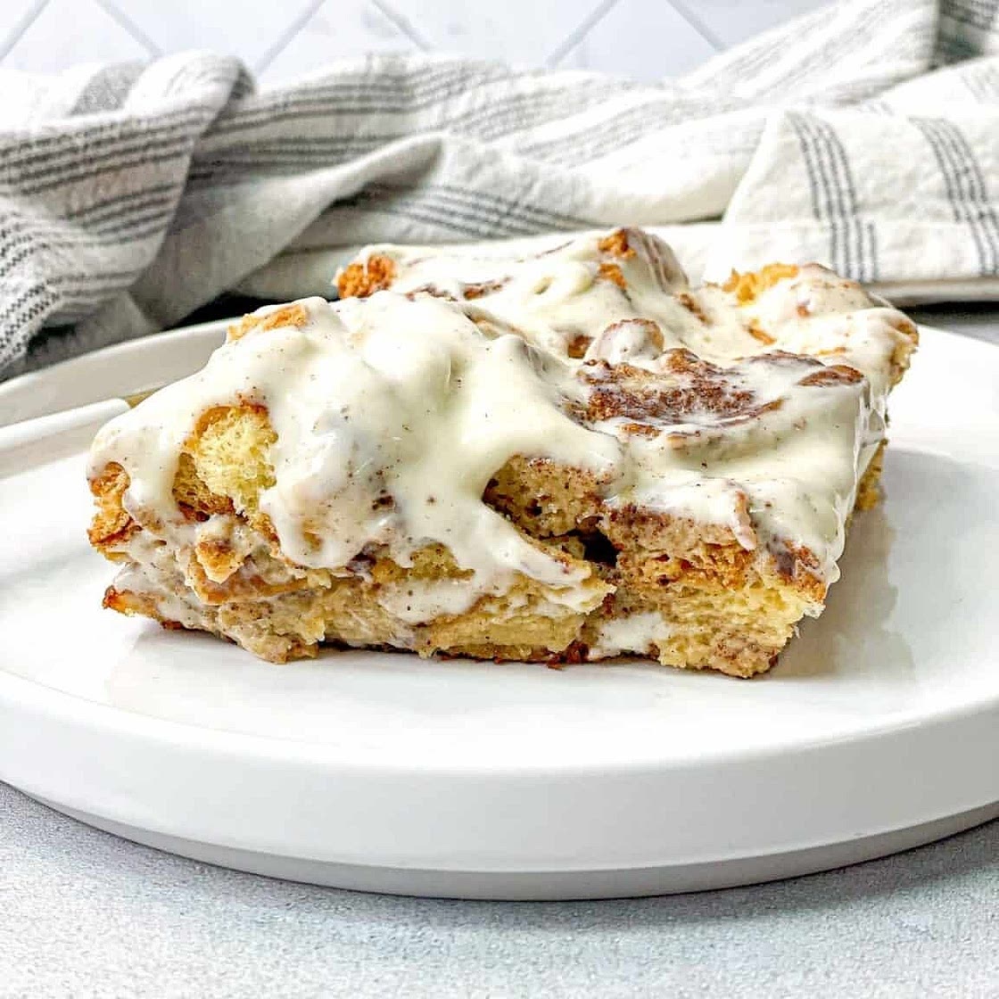 Cinnamon Roll Brioche Toast Casserole