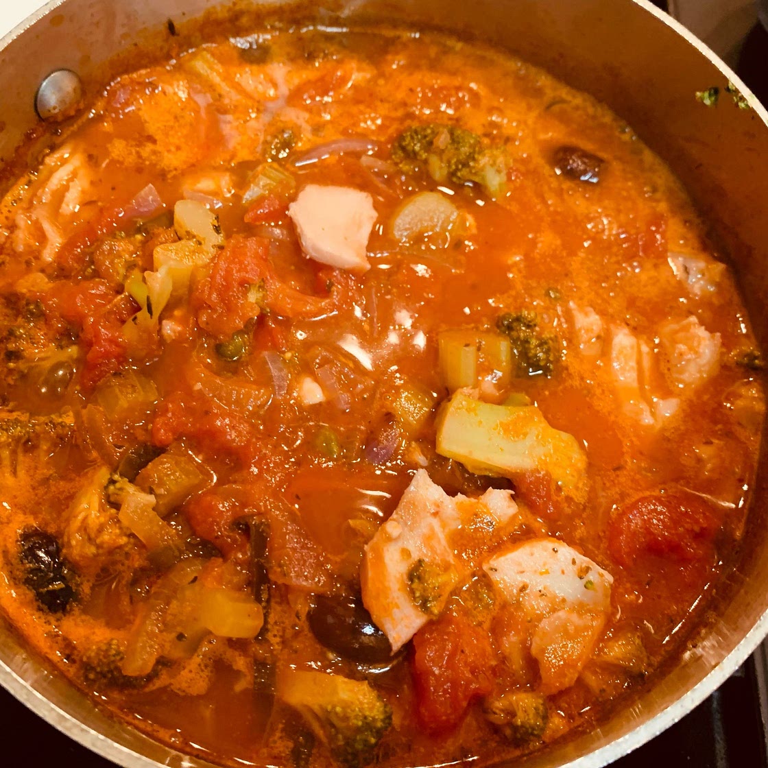 One Pot Fish Puttanesca With Fennel