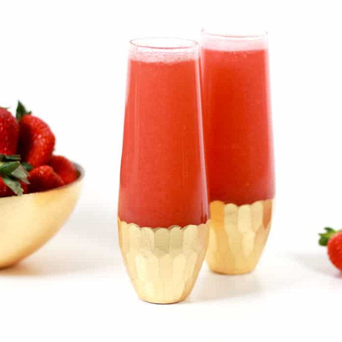 Strawberry Mimosas
