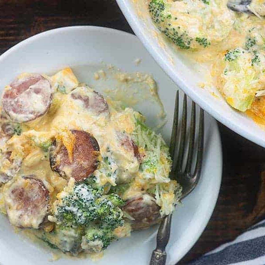 Cheesy Broccoli & Sausage Casserole