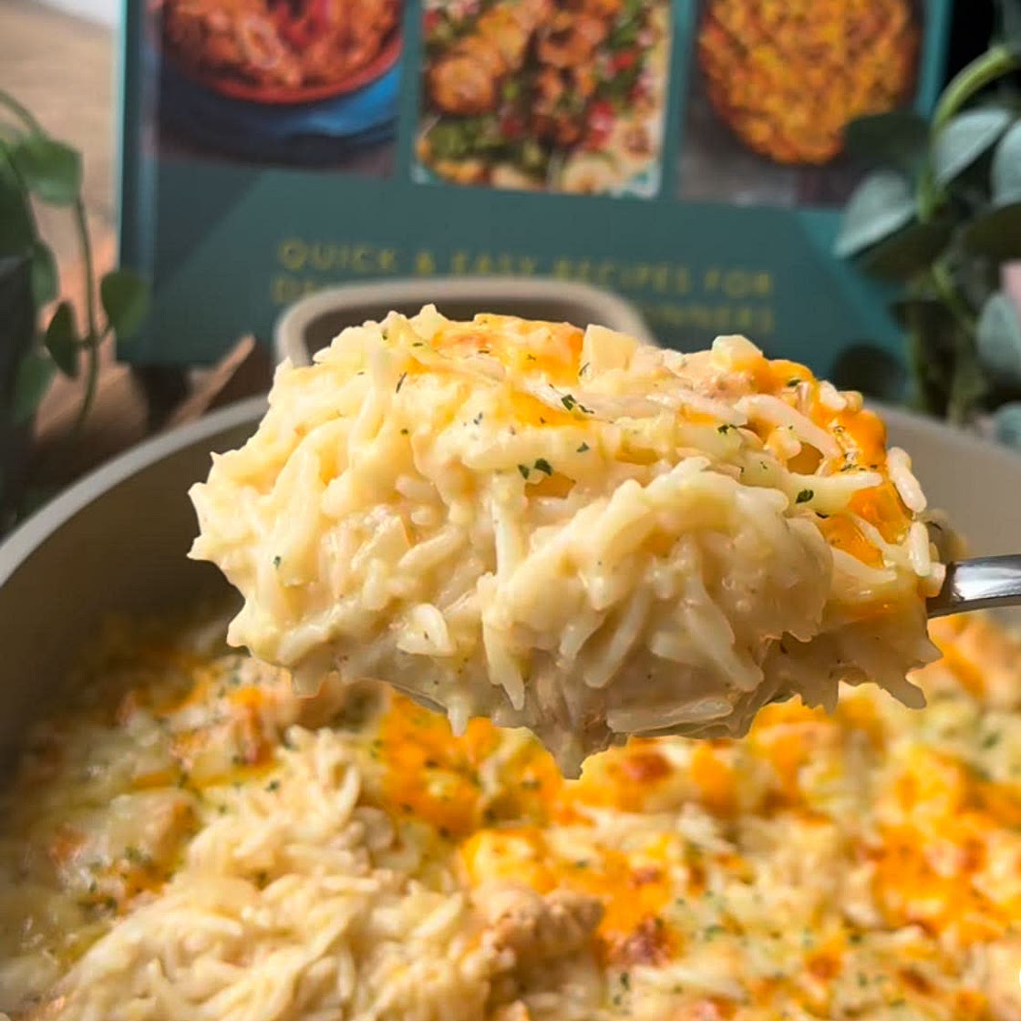 One pot Creamy Honey Mustard Chicken and Rice