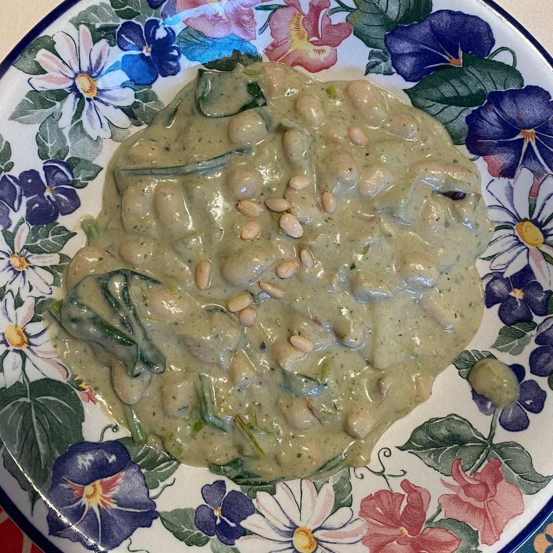 High Protein Pesto Butter Beans