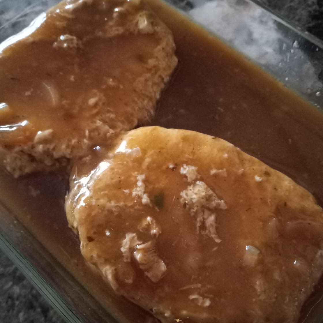Crockpot Gravy Smothered Pork Chops