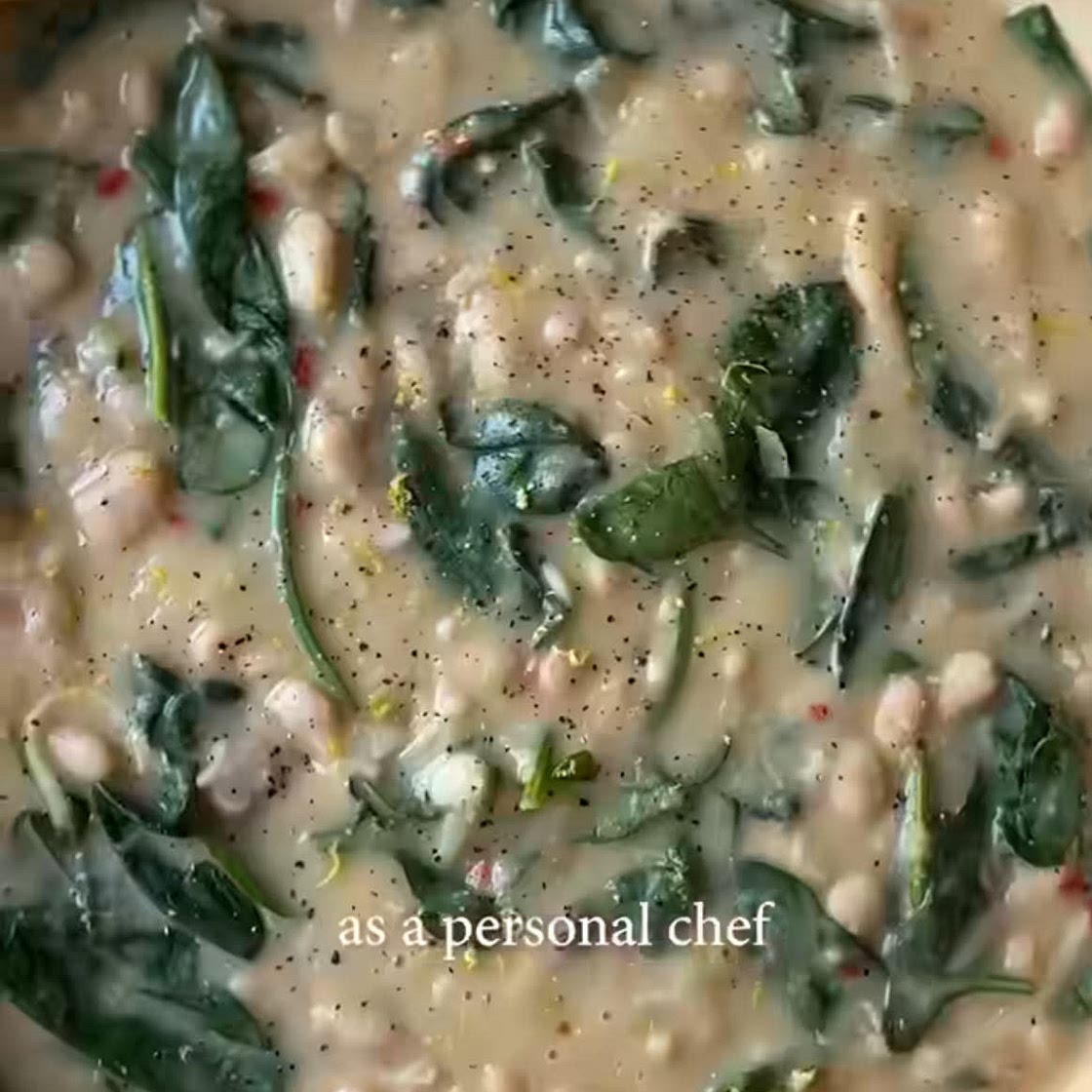 White beans with spinach