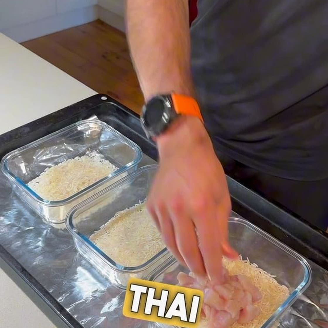 Thai Green Chicken Curry Bake Meal Prep 👨‍🍳🍛