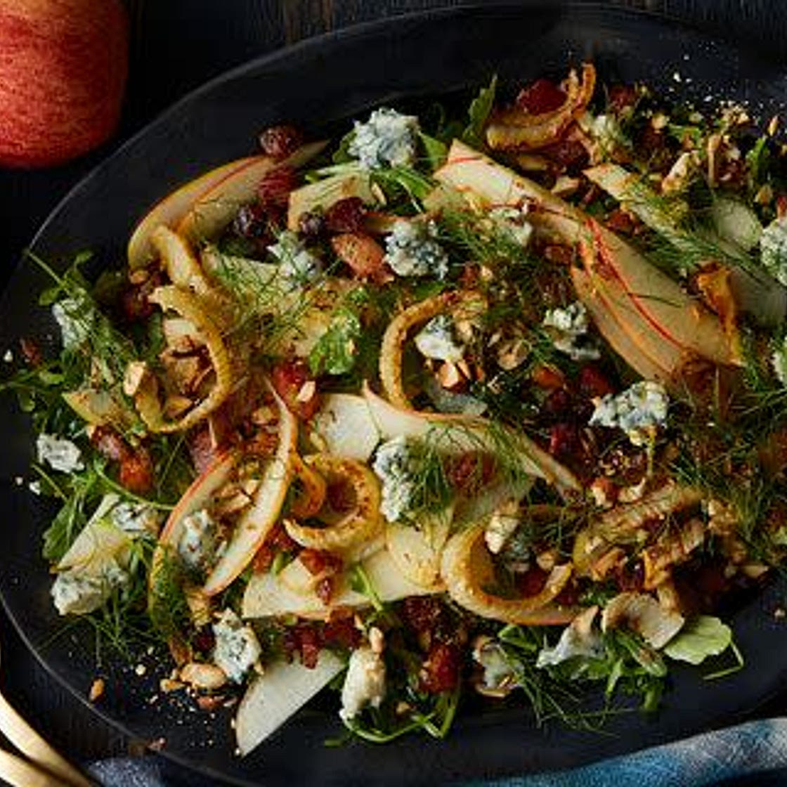 Apple & Roasted Fennel Salad with Pancetta