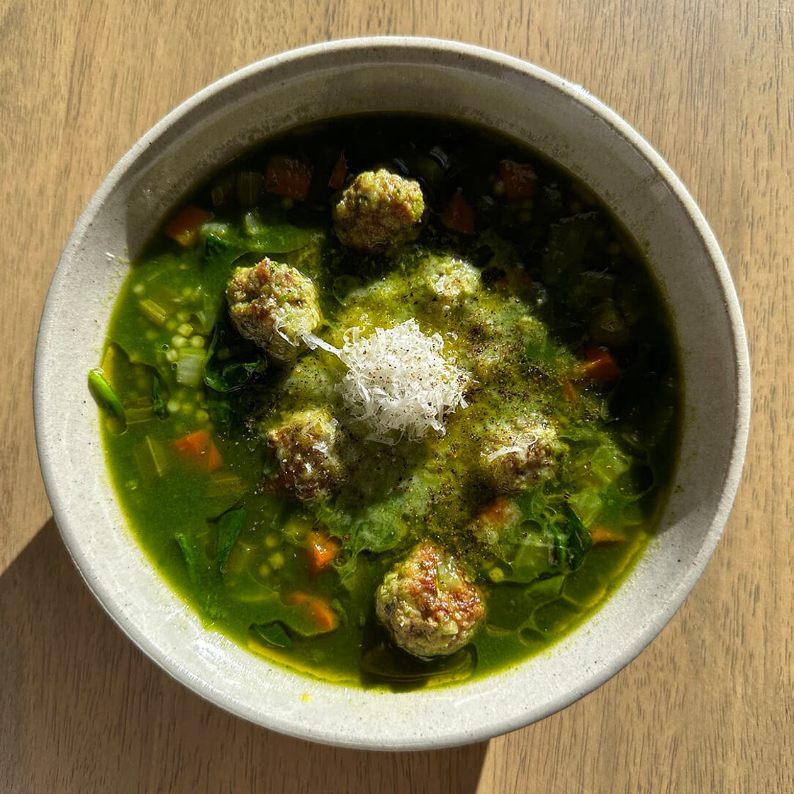 Green Italian Wedding Soup