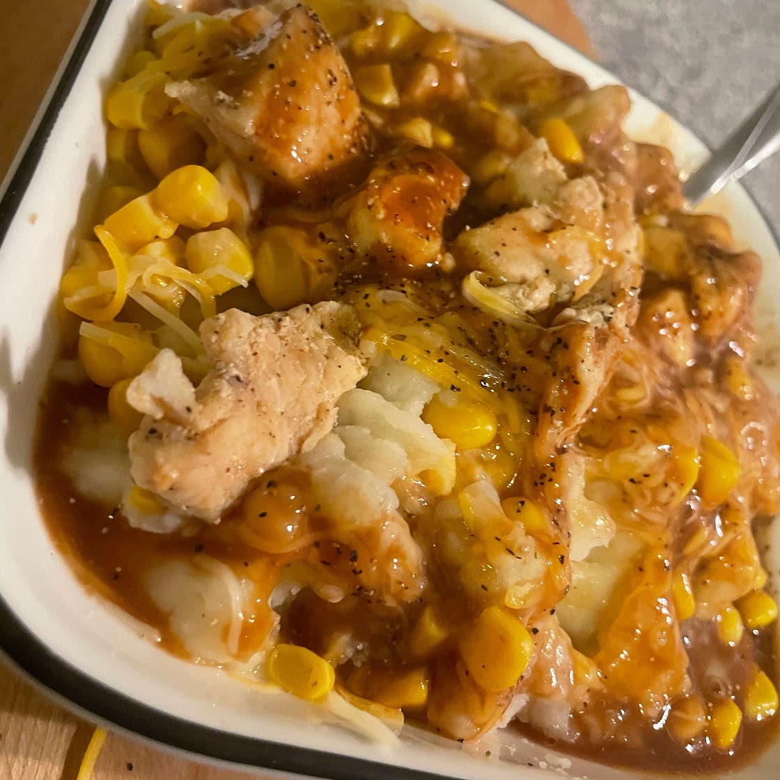 Homemade Chicken Mashed Potato Bowls Recipe