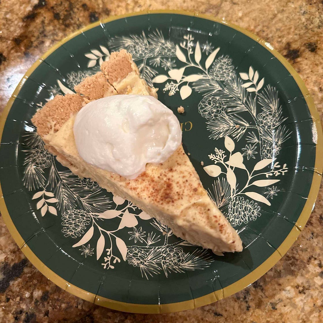 Eggnog Pie