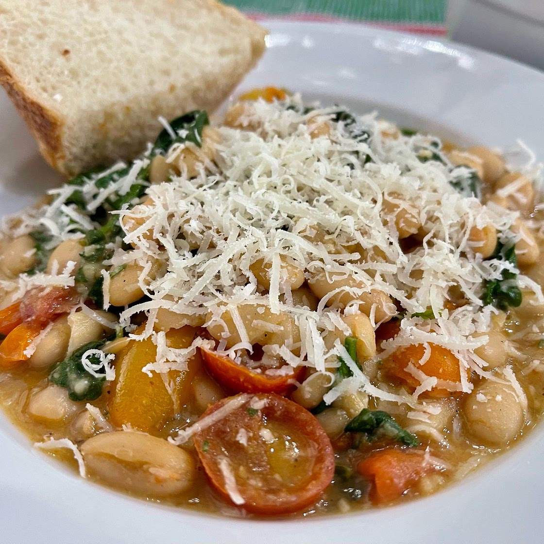 Garlic Parmesan White Beans