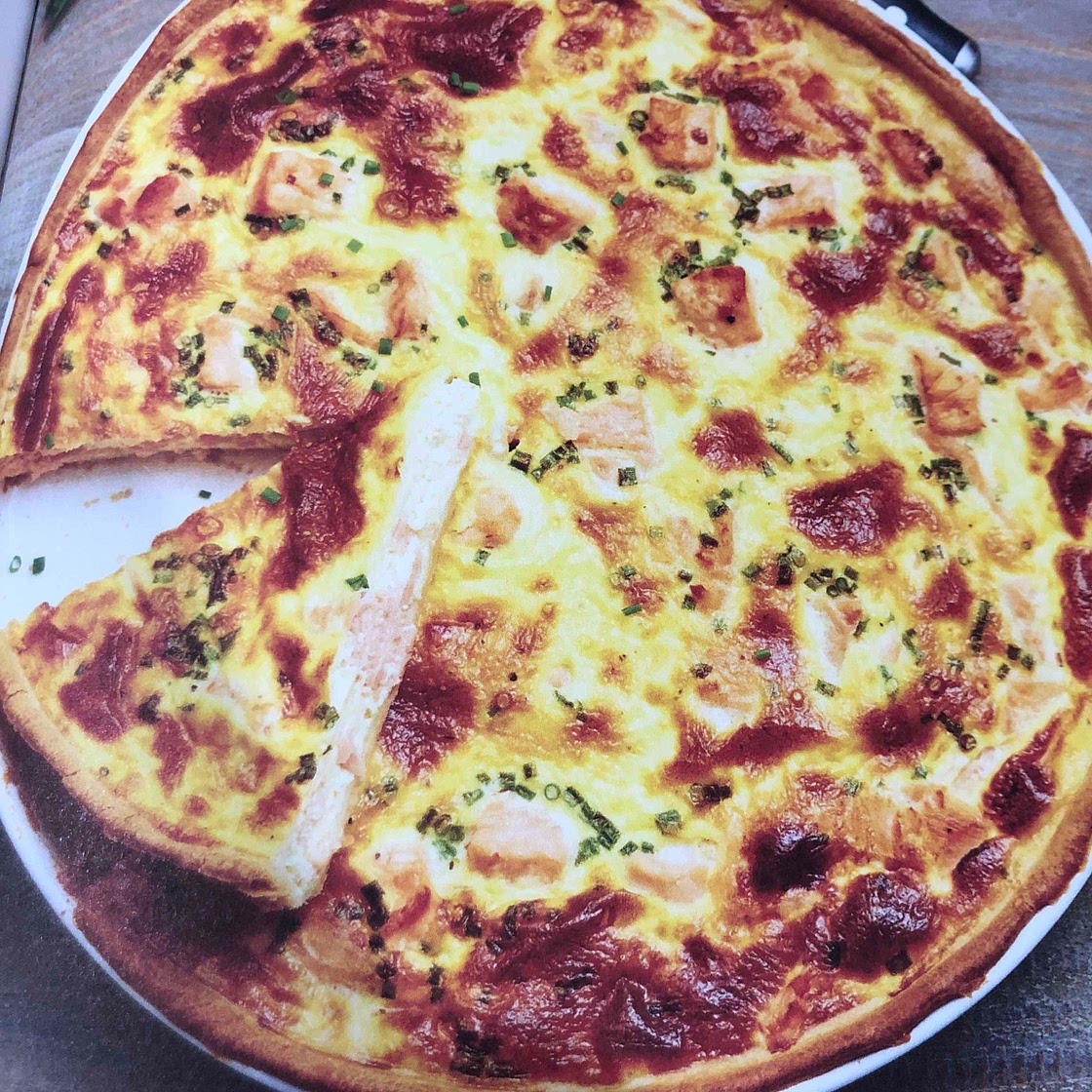 Tarte aux deux saumons