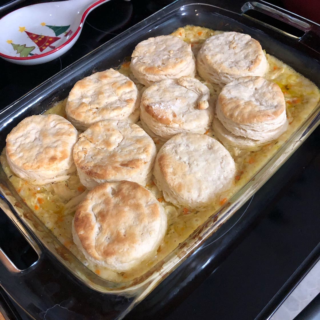 Chicken Pot Pie with Biscuits