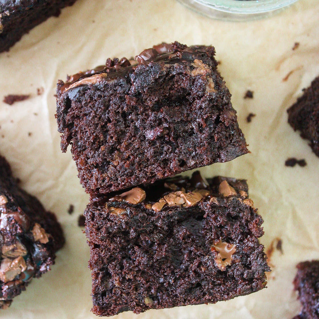 Chocolate Banana Chip Brownies