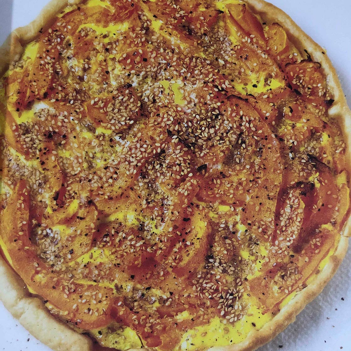 Quiche à la courge et au sésame